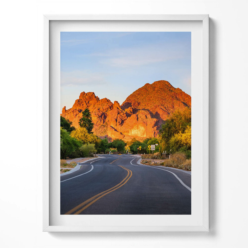 Keretezett kép A Camelback hegy látképe