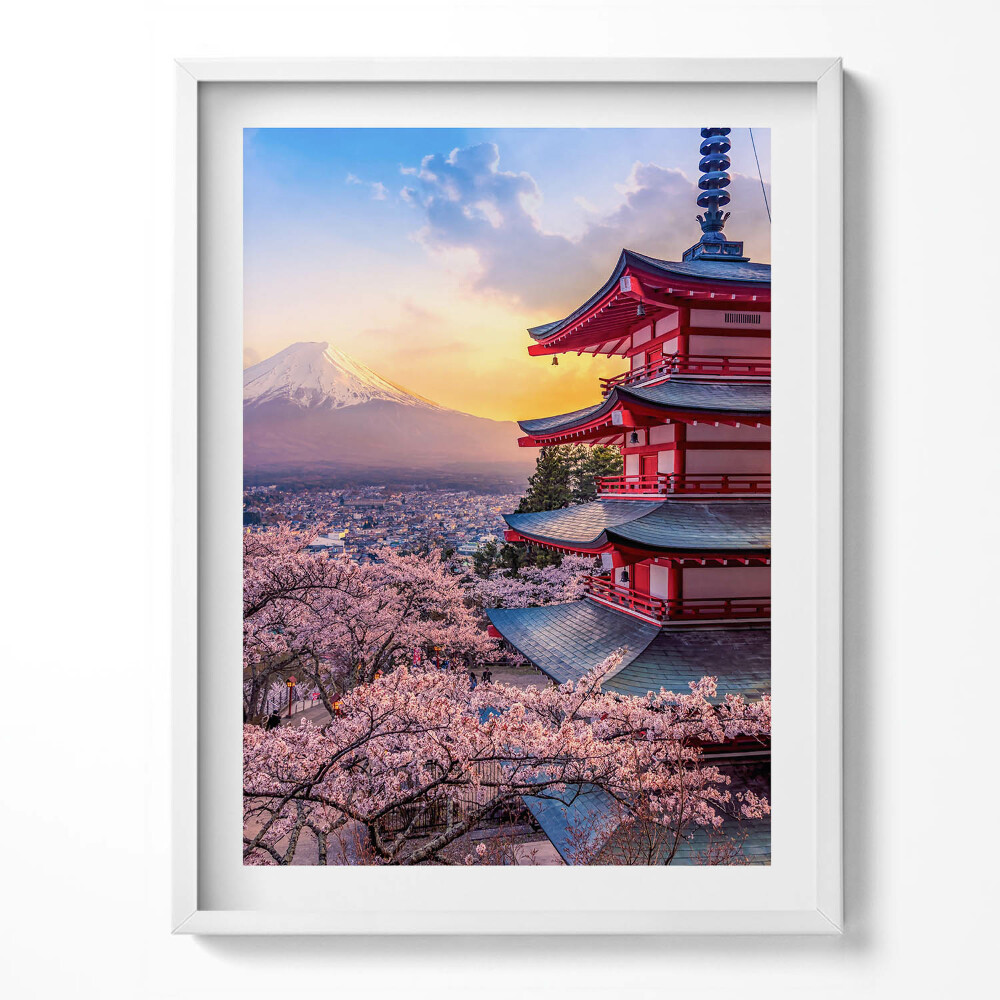 Kép keretben Japán épület