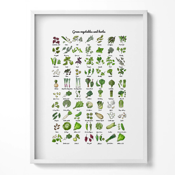 Kép keretben Zöldségek