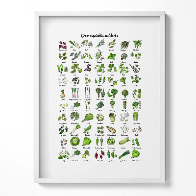 Kép keretben Zöldségek
