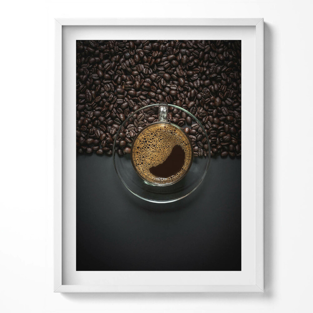 Keretezett kép Kávé és bab