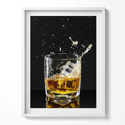 Kép keretben Whisky pohár