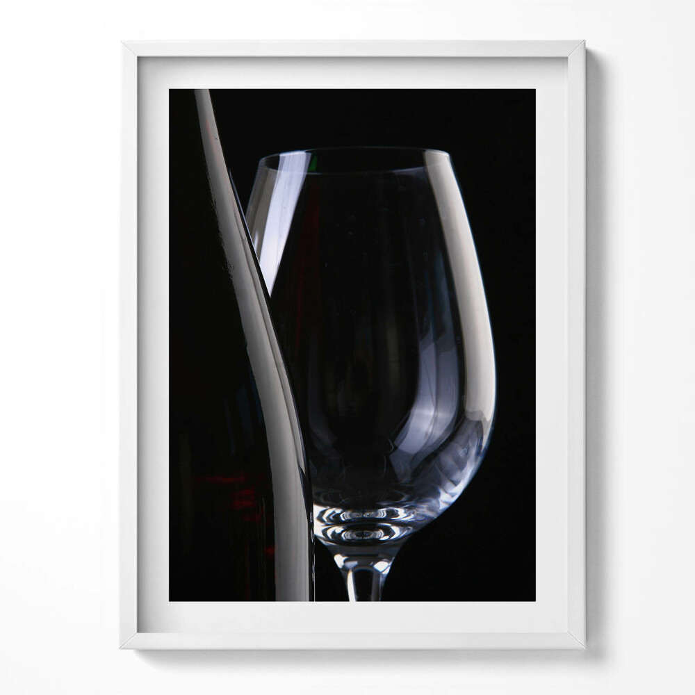 Keretezett kép Pohár és üvegek