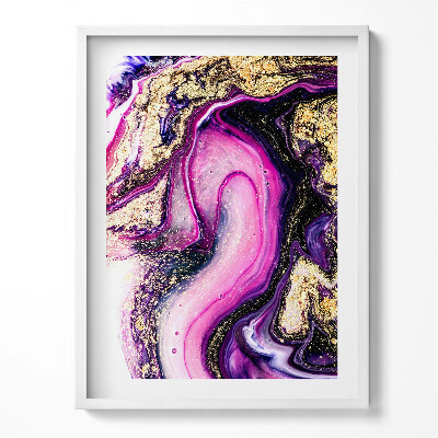 Kép keretben Márvány absztrakció arannyal