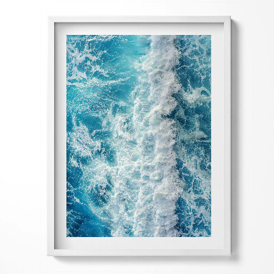 Kép keretben Madártávlatból egy óceáni hullám