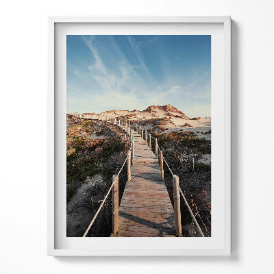 Keretezett kép Nyári táj és faút