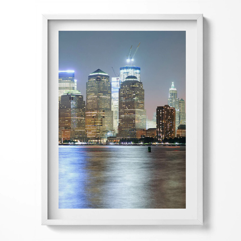 Keretezett kép Panoráma egy városról éjszaka