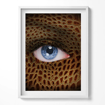 Keretezett kép Női macskaszem és párduc minta