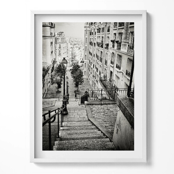 Keretezett kép Fekete- és Városi utca fehér nézete