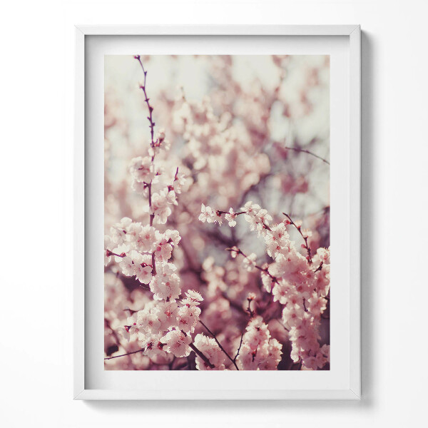 Keretezett kép Szép tavaszi virágok egy fán