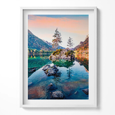 Kép keretben Gyönyörű hegyi tó tájkép