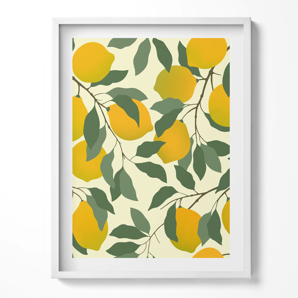 Keretezett kép Szicíliai citromok illusztrációja