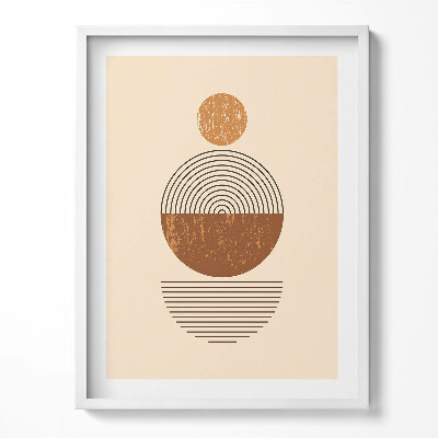 Keretezett kép Geometrikus művészet boho stílusban