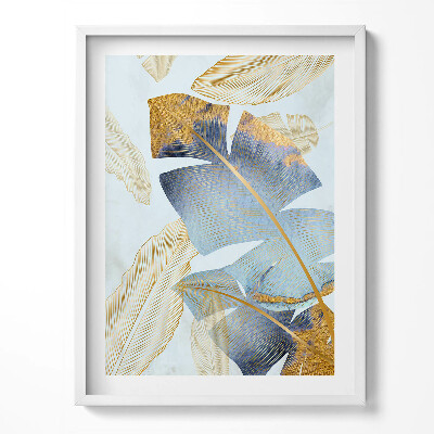 Keretezett kép Glamour Banánlevelek arannyal