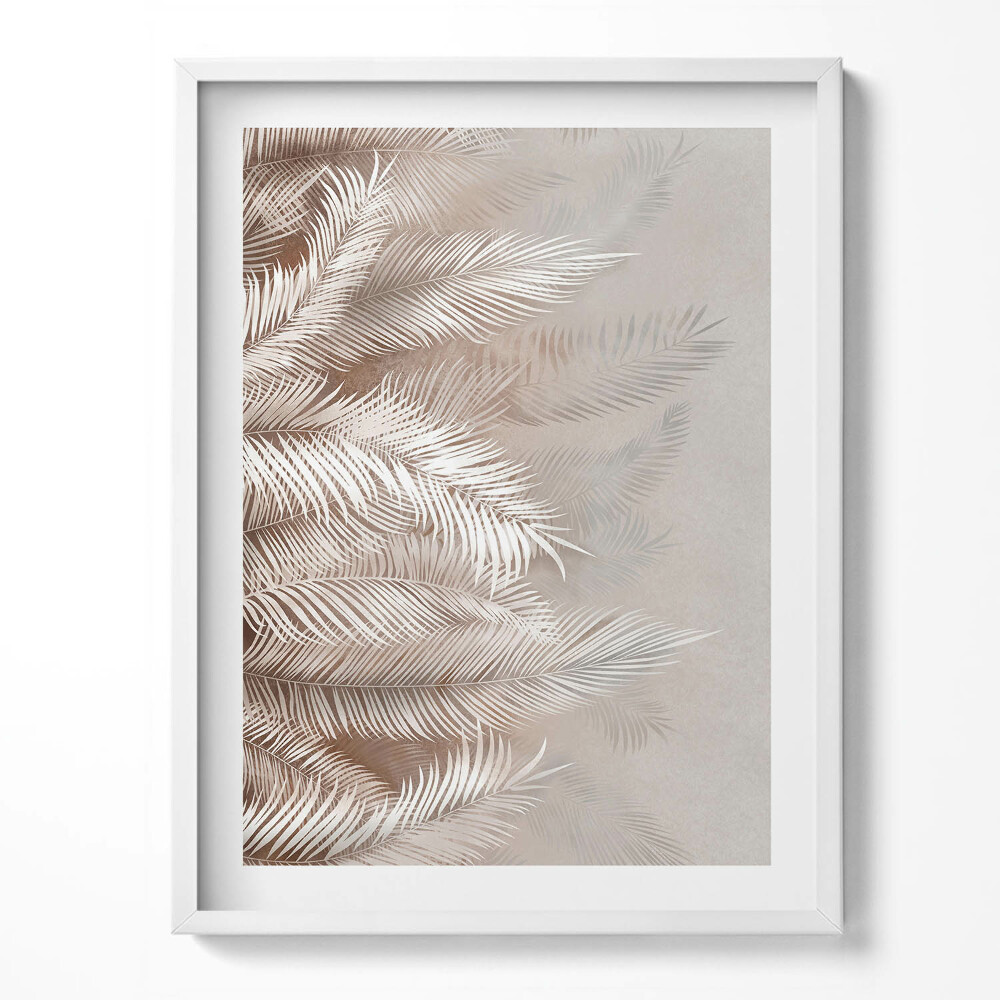 Kép keretben Boho rusztikus levelek