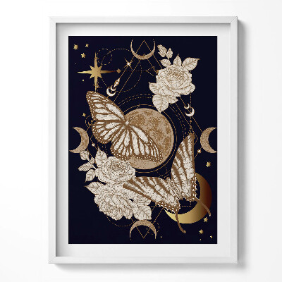 Keretezett kép Magical composition of cosmos butterflies and flowers