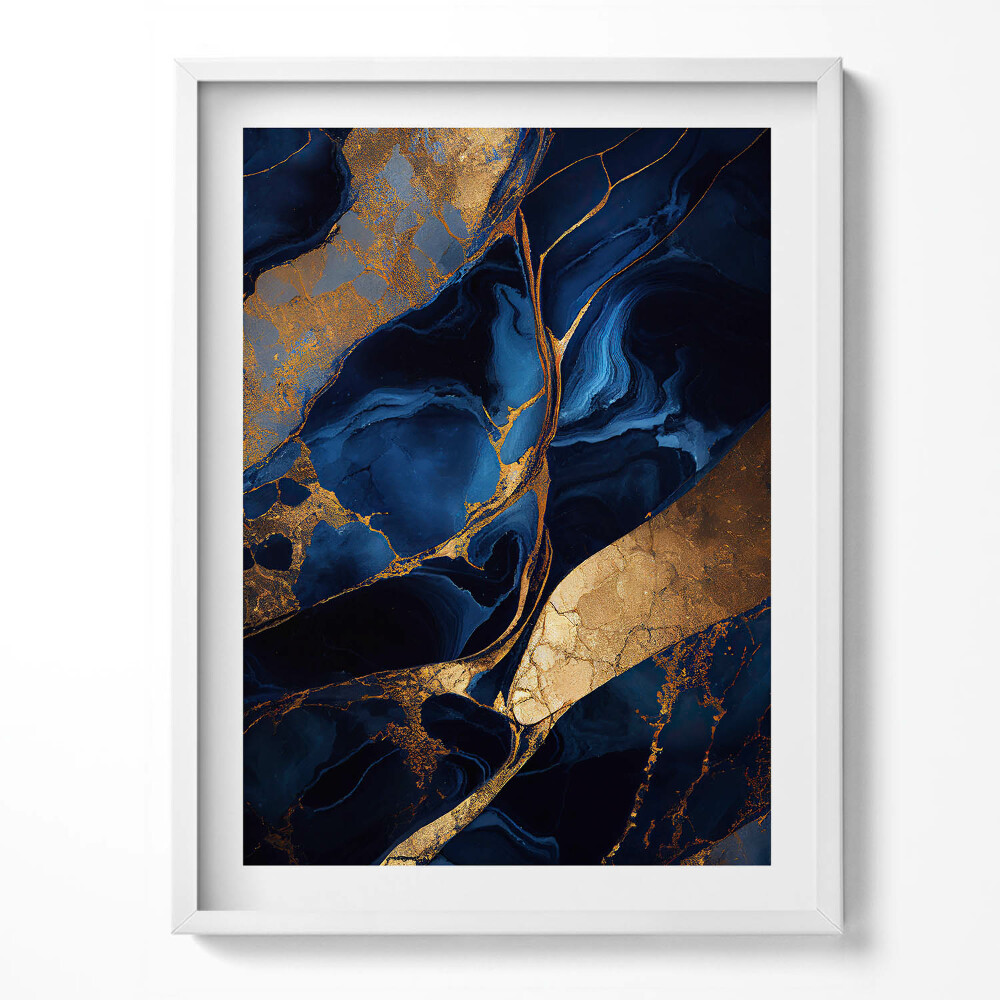 Keretezett kép Texture abstraction of marble and gold