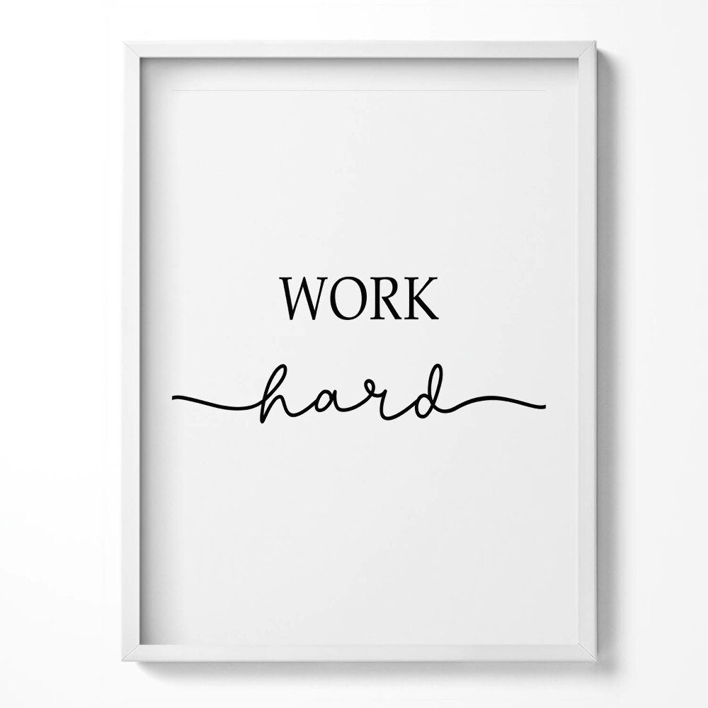 Keretezett kép Motivational inscription "Work hard"