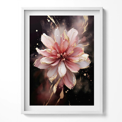 Keretezett kép Romantikus festett virág