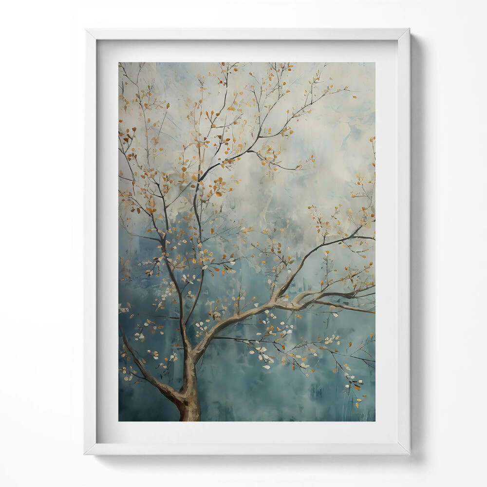 Keretezett kép Festett faágak