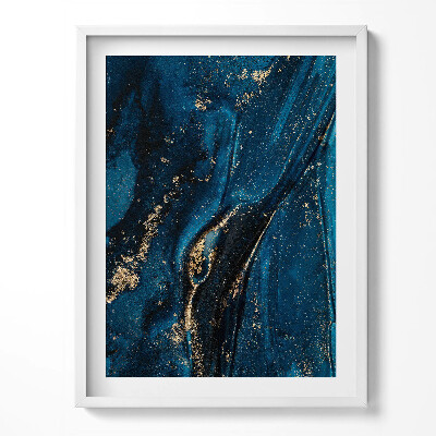 Kép keretben Folyékony absztrakció arany részecskékkel