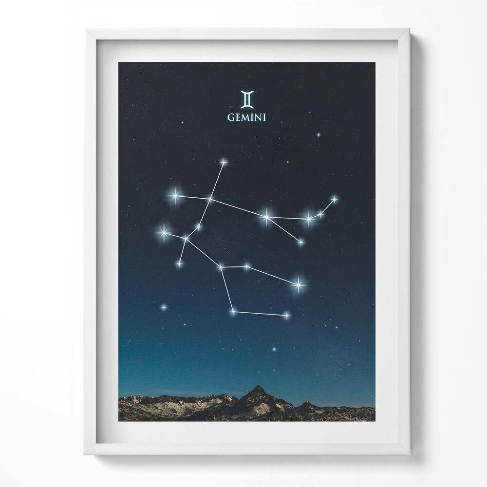 Kép keretben Zodiac constellation Twins