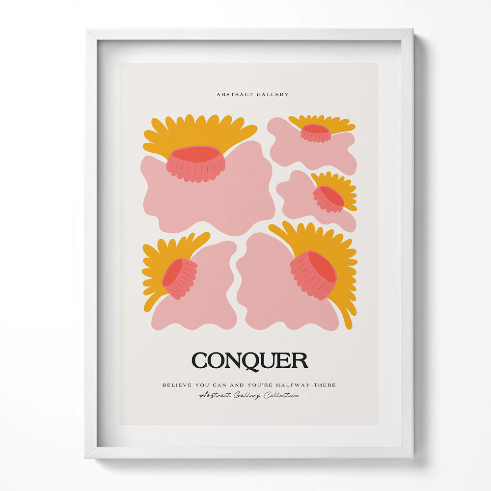 Keretezett kép Növények és virágok illusztrációja