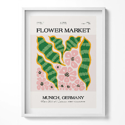 Keretezett kép Növények és virágok illusztrációja