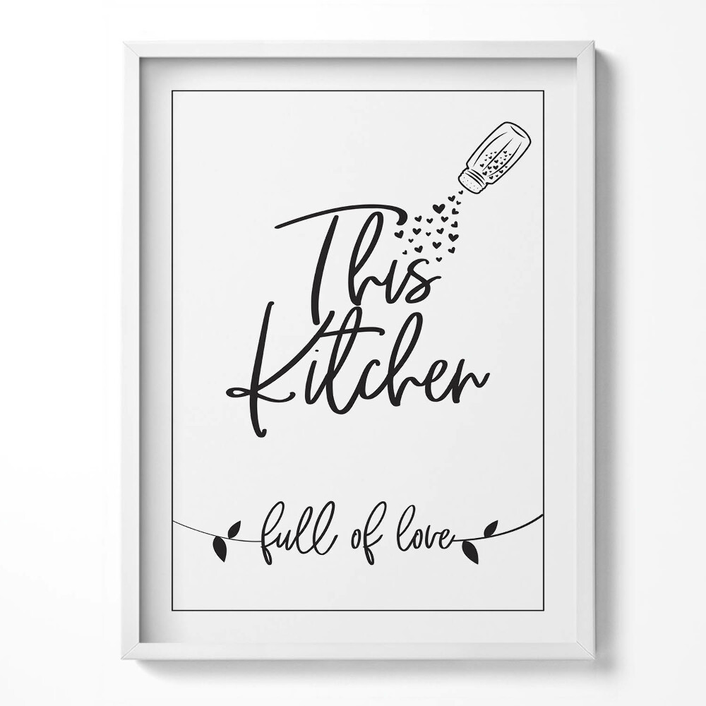 Kép keretben Konyha és étkező "tele szeretettel"
