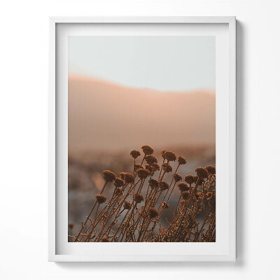 Kép keretben Boho romantikus füves tájkép