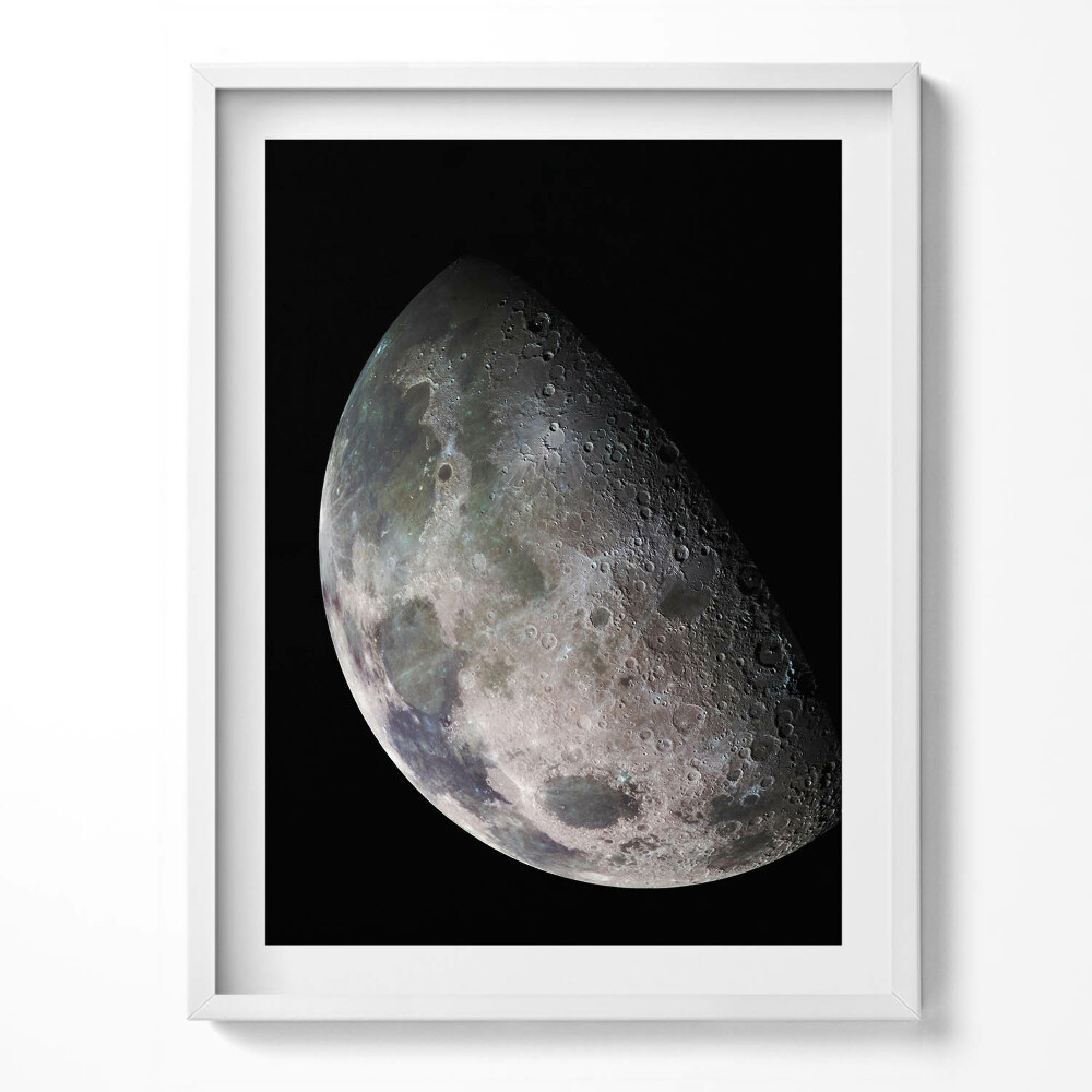 Keretezett kép Hold a fekete égen