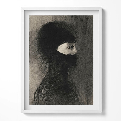 Keretezett kép Portré egy emberről egy kéményben