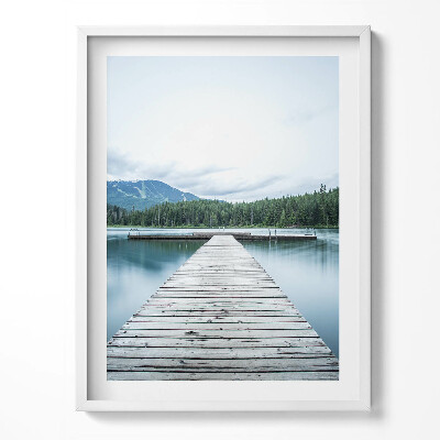 Keretezett kép Magas vízesés és hidak