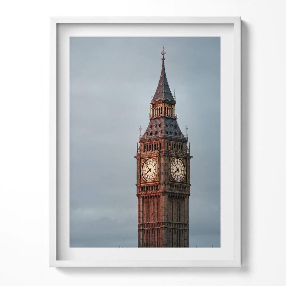 Kép keretben Winter landscape of mountains and forest