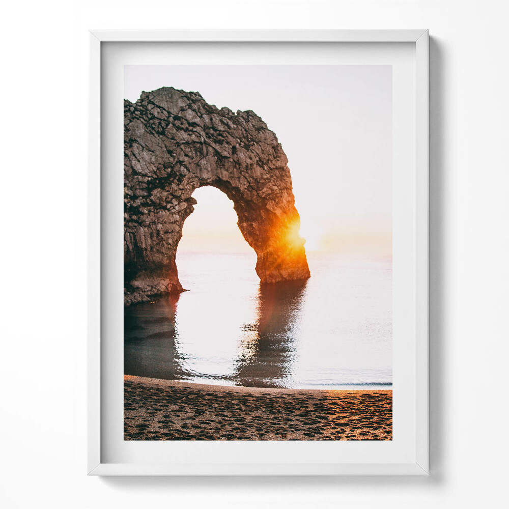 Keretezett kép Napfelkelte a víz fölött