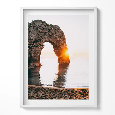 Keretezett kép Napfelkelte a víz fölött