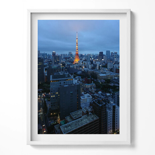 Kép keretben Esti város