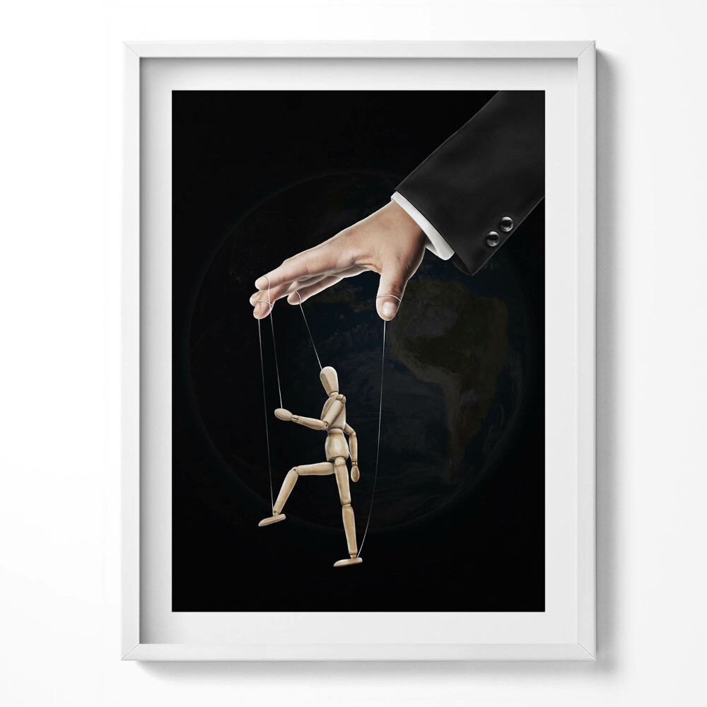 Keretezett kép Fekete- és fehér aranyos nyúl