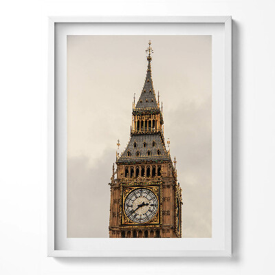 Keretezett kép Absztrakt bézs tinta vízben