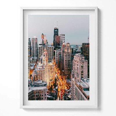 Kép keretben Madártávlatból a városra