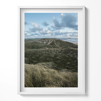 Kép keretben Vízhullámok egy tengerparton szepiában