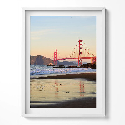 Keretezett kép Golden Gate híd tájkép