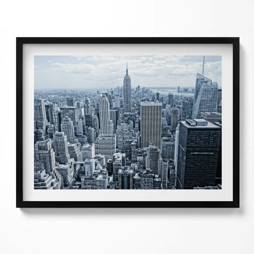 Kép keretben New York város panorámája