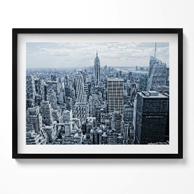 Kép keretben New York város panorámája