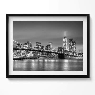 Kép keretben New York-i városkép éjjel