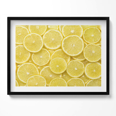 Kép keretben Citromszeletek mintázata