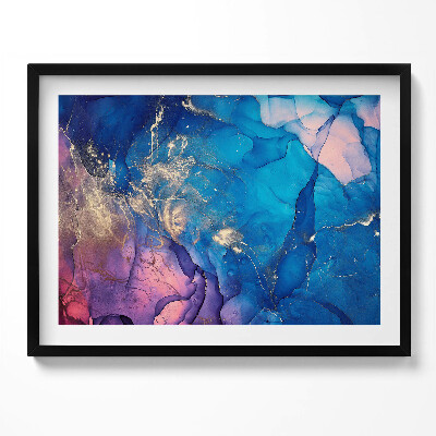 Kép keretben Absztrakt színes folyékony mintázat