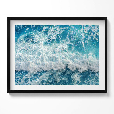 Kép keretben Hullámok és tenger képe