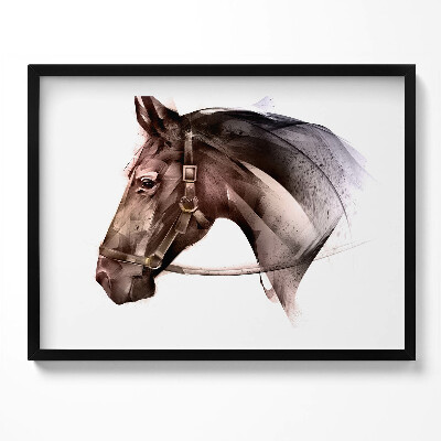 Kép keretben Lófej stilizált ábrázolása