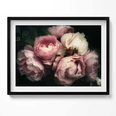 Kép keretben Rózsák egy csokorban
